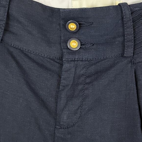 Elevenses blue linen blend shorts 6 - Picture 3 of 11